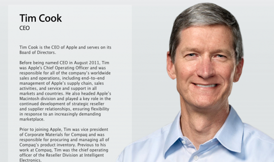 Tim Cook CEO de Apple