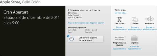 Apertura Apple Store Calle Colón