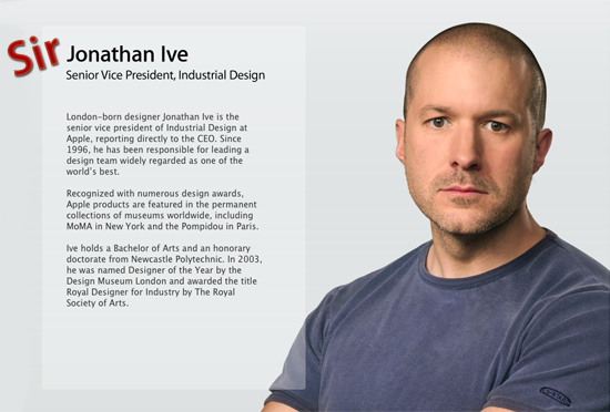 Sir Jonathan Ive