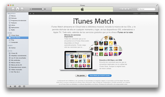 iTunes Match España