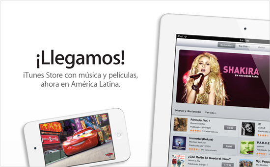 iTunes Store en Latinoamérica y Brasil