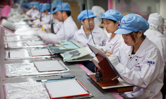 Trabajadoras de Foxconn