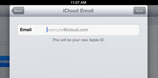 Cuenta e-mail @iCloud.com