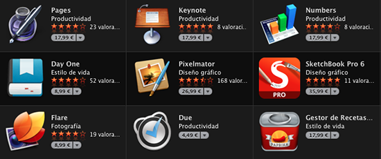 Subida de precios Mac App Store