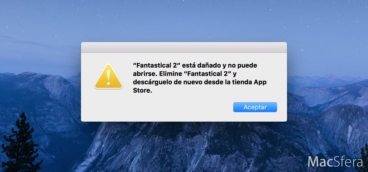 Error en la Mac App Store